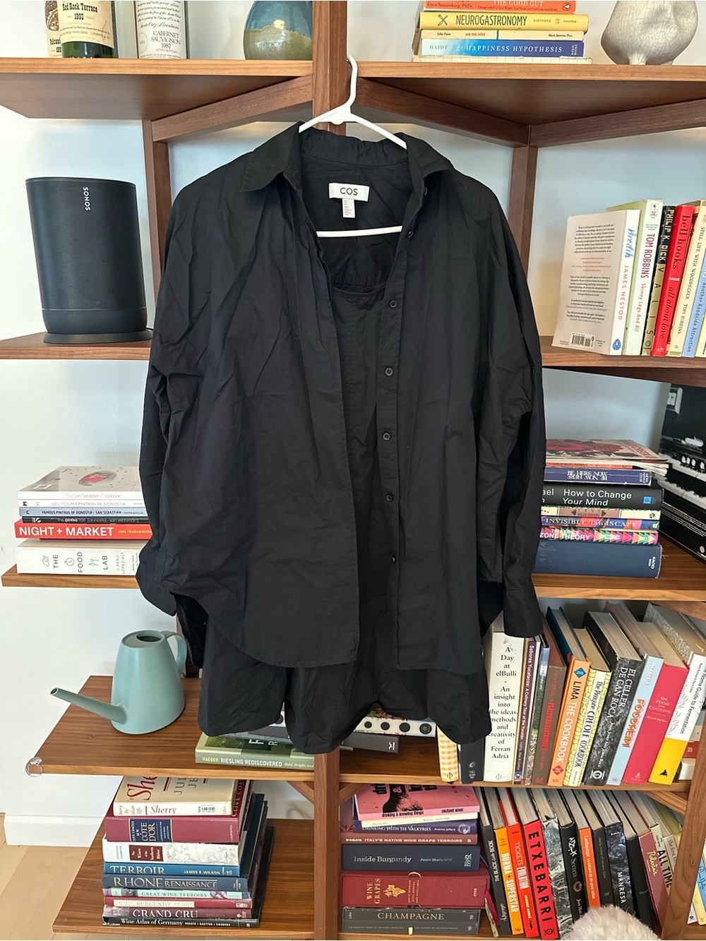 COS Black Aline Women’s dress and shirt for a two piece look in one - size 6
